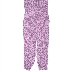Purple Overall with Cheeta Print